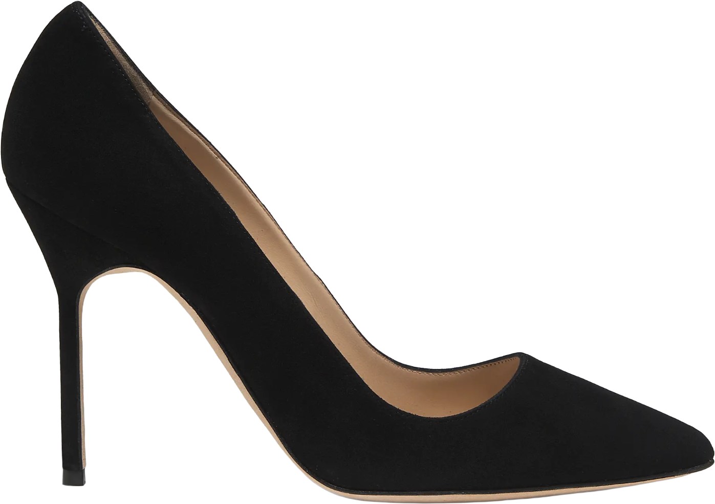 Manolo Blahnik Black Suede BB Pumps 105mm