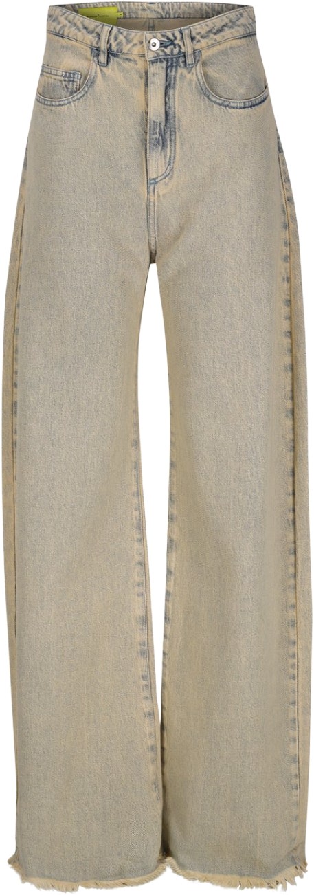 Marques'Almeida Beige Overdye Jeans