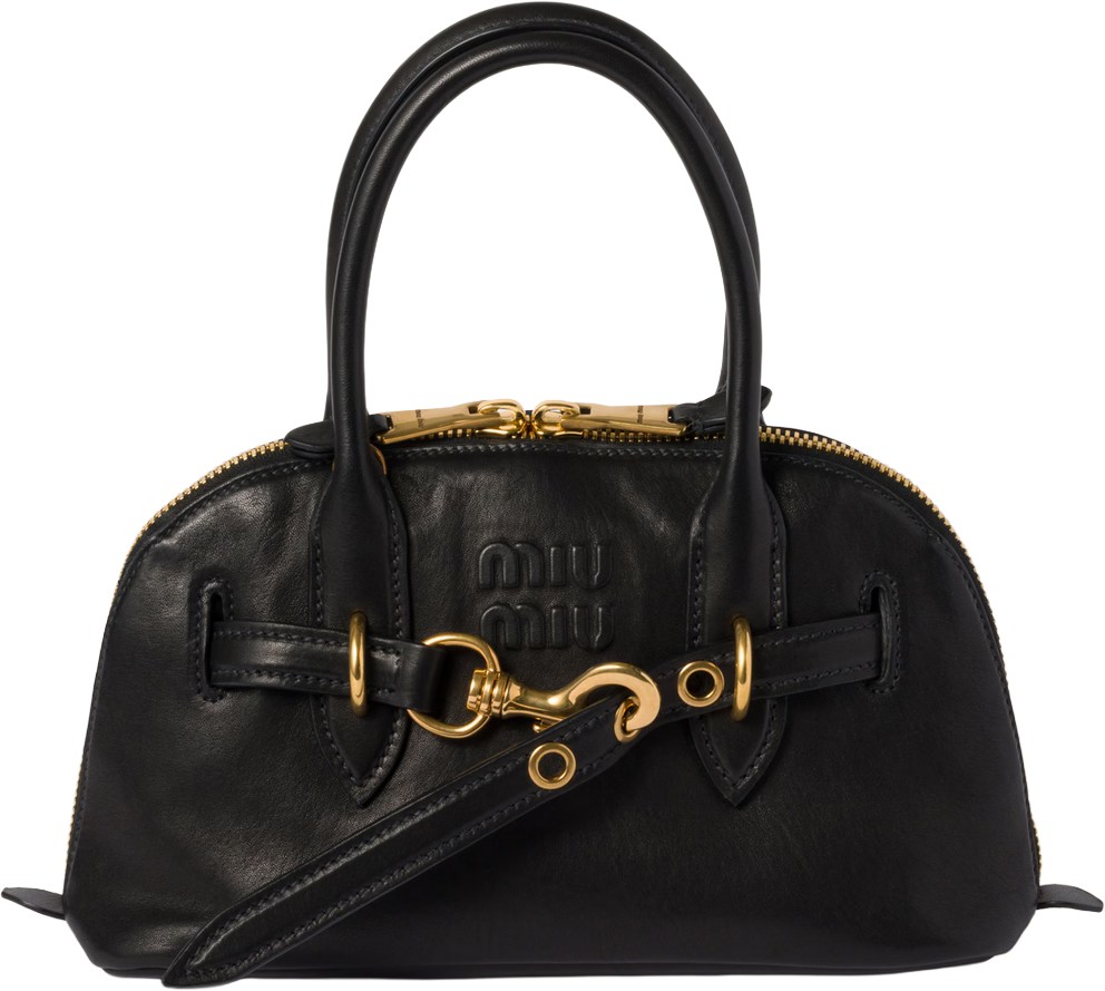 Miu Miu Aventure Black Leather Small Bag