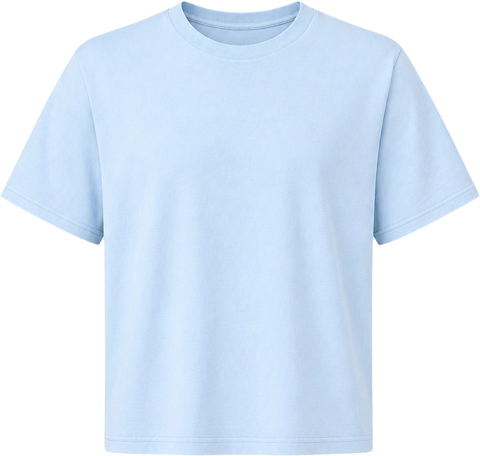 Renggli Baby Blue Cropped Tee