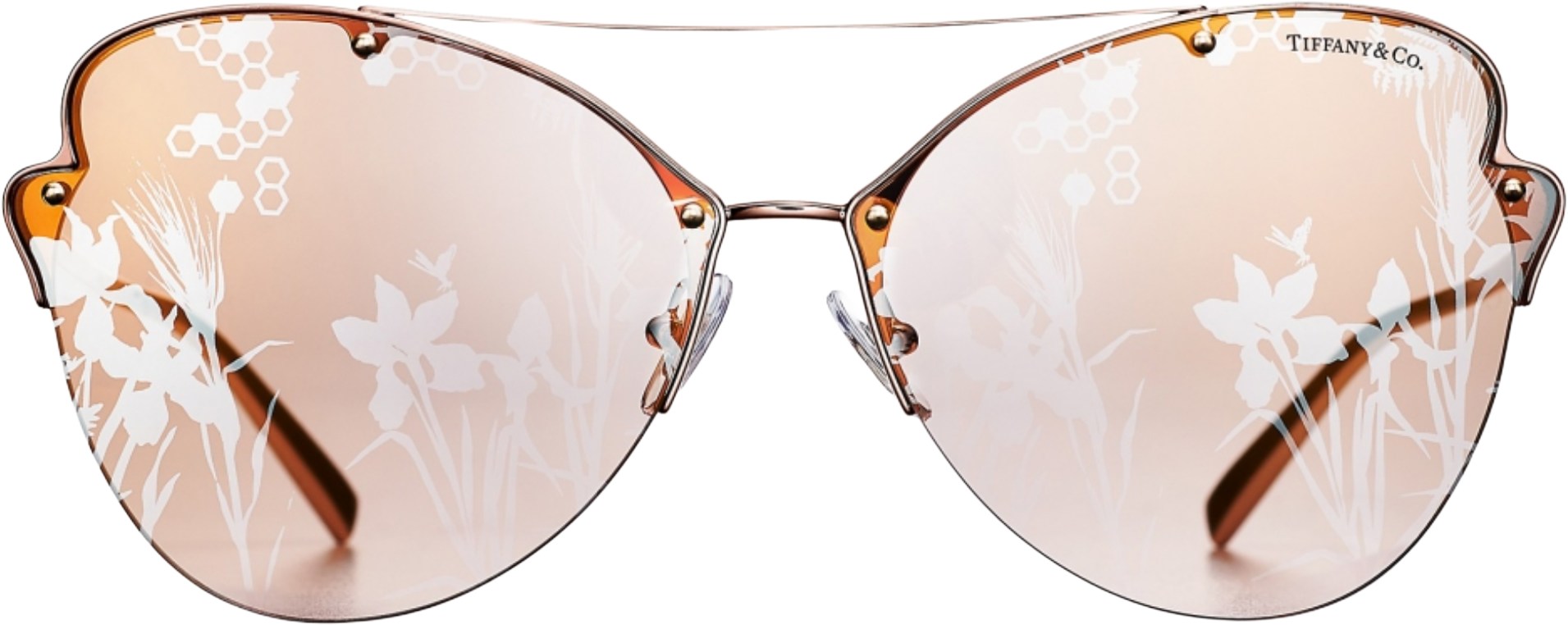 Tiffany Co TF3063 Rose Gold Sunglasses