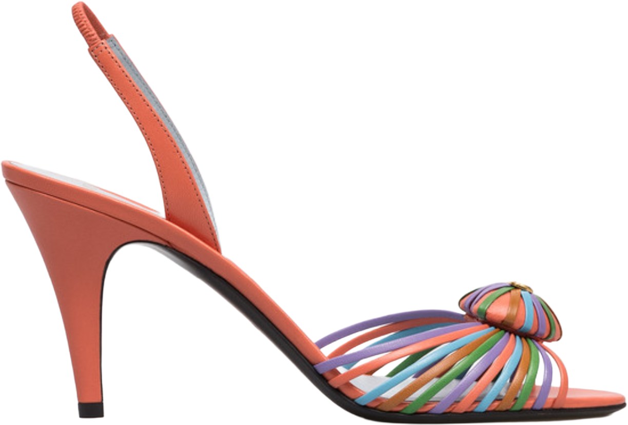 Valentino Garavani Multi Color Royal Heart Sandals