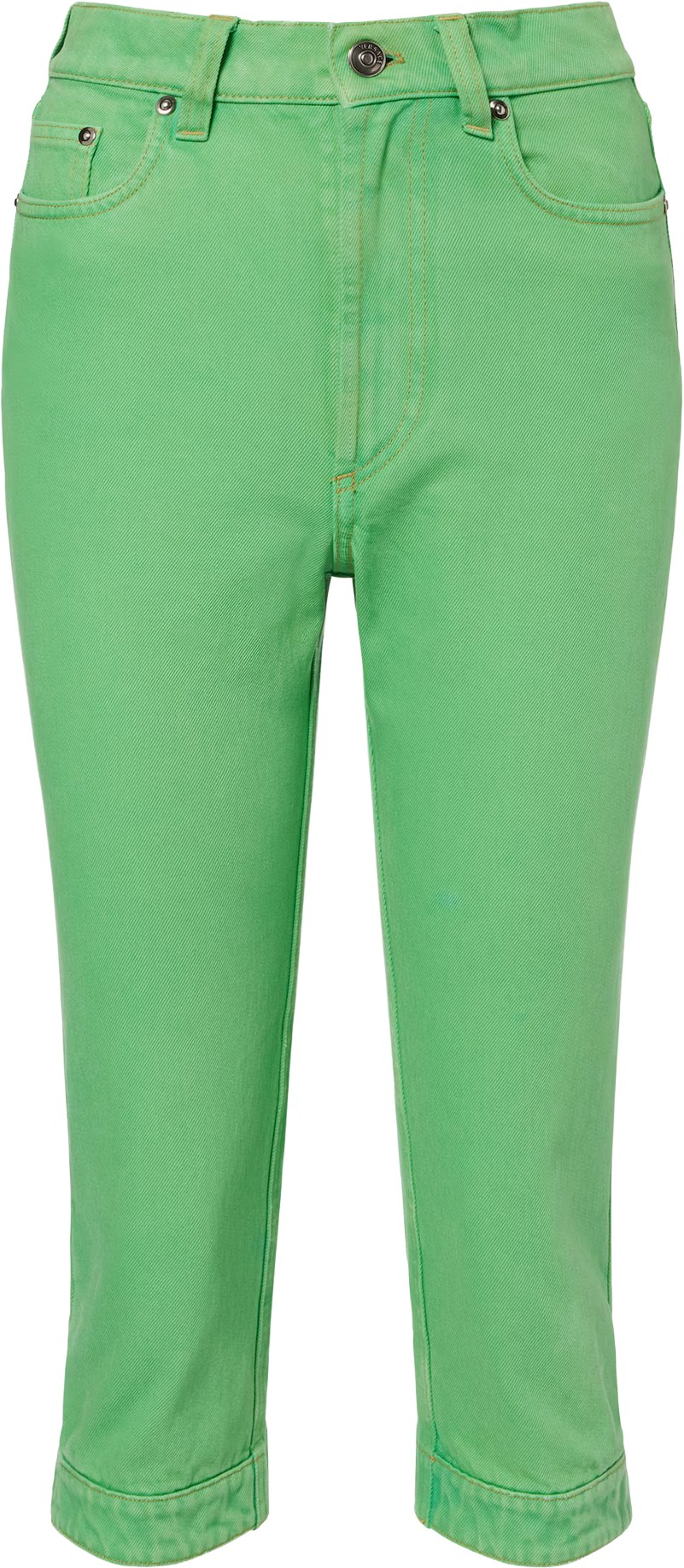 Versace Pale Green Denim Capris