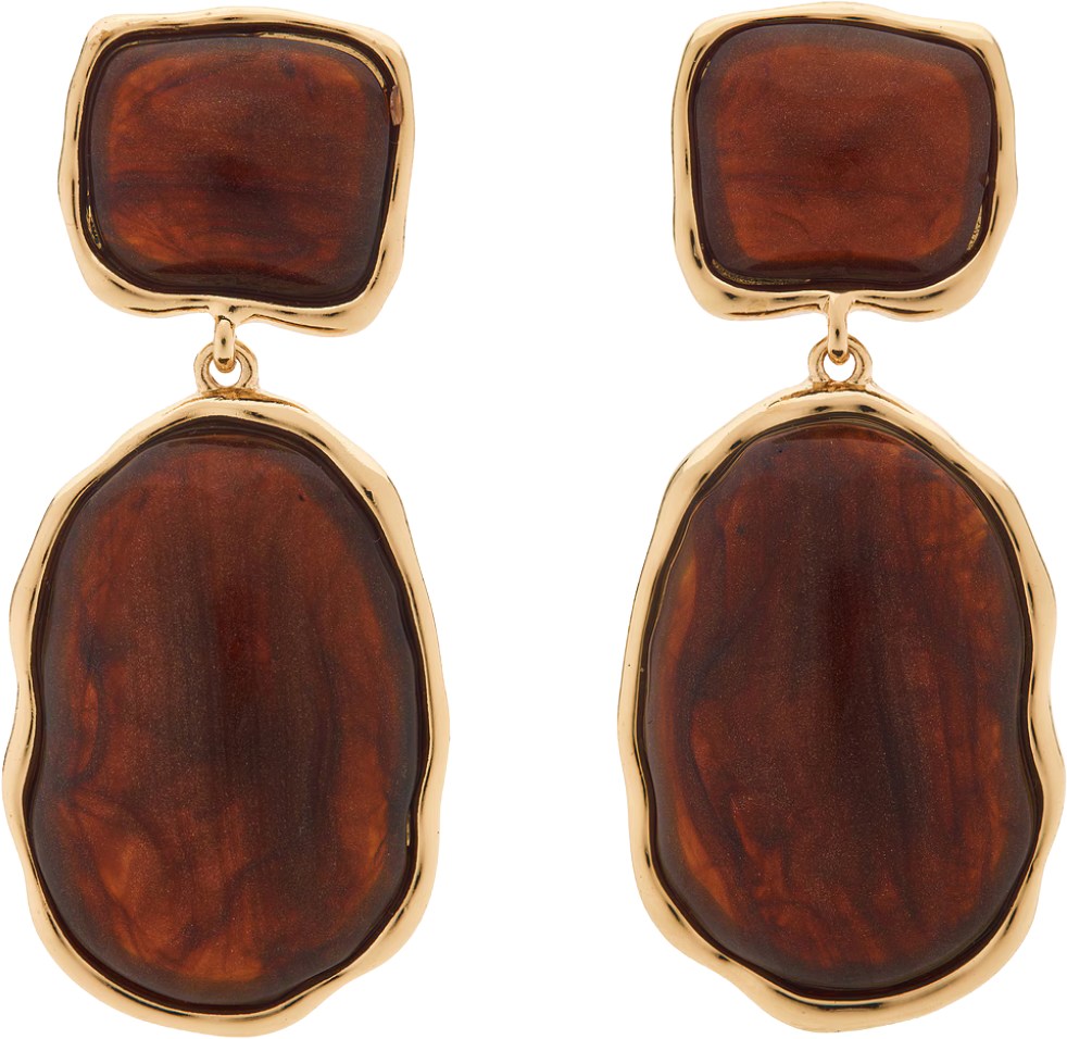 8 Other Reasons Gold Brown Juba Earrings