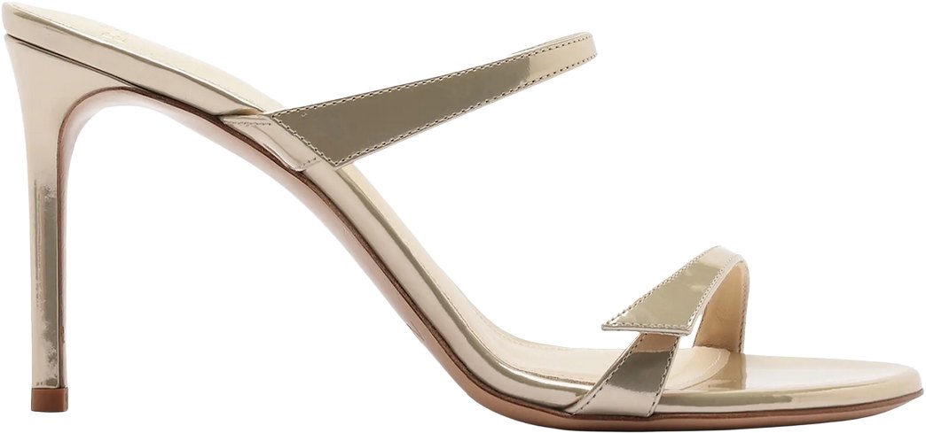 Alexandre Birman Gold Tita Mules