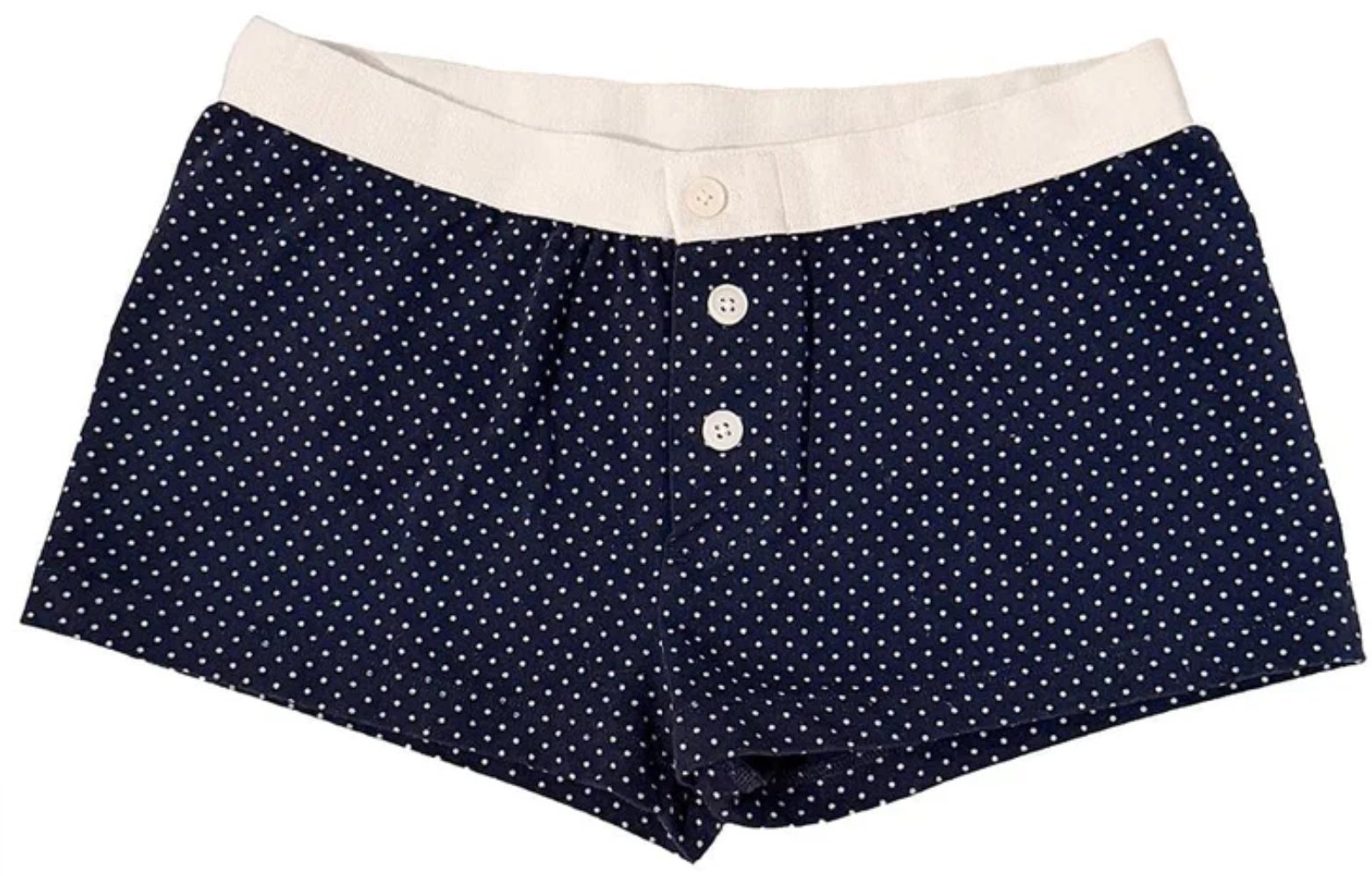 Brandy Melville Navy White Polka Dot Boy Shorts