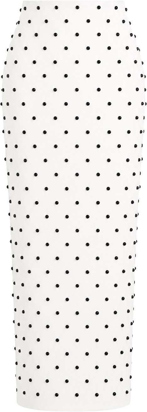 Carolina Herrera Polka Dot Embellished Skirt