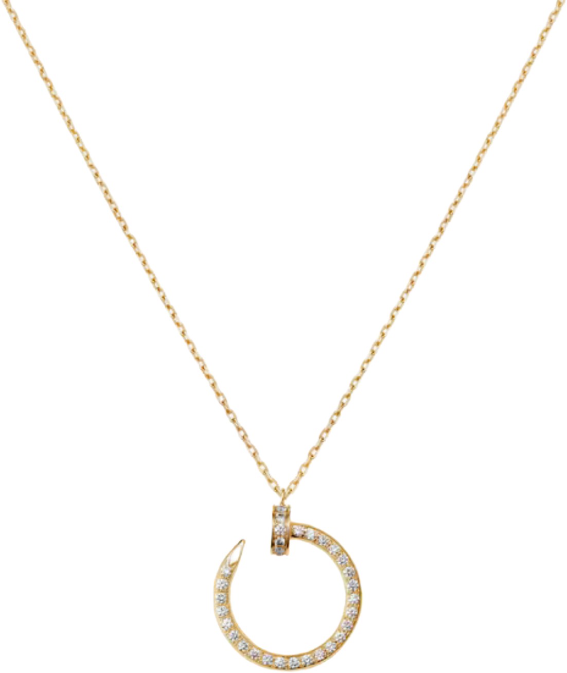 Cartier Yellow Gold Diamonds Juste Un Clou Necklace