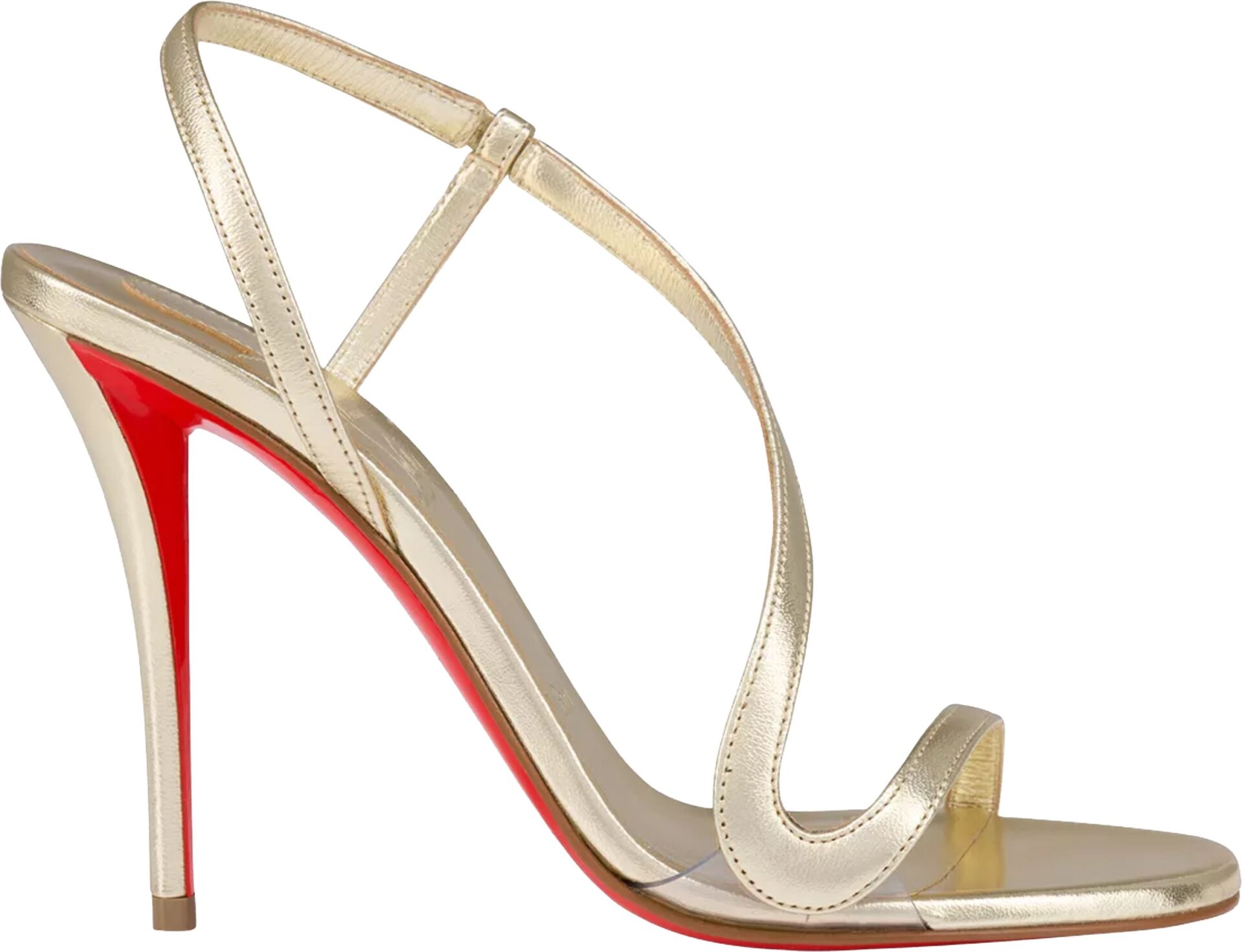Christian Louboutin Gold Rosa Z Sandals