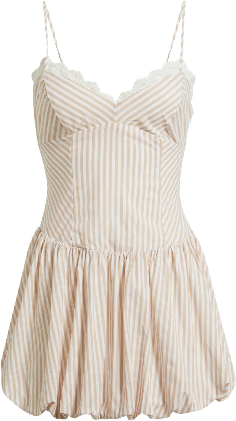 Kittenish Birch Stripe Dress