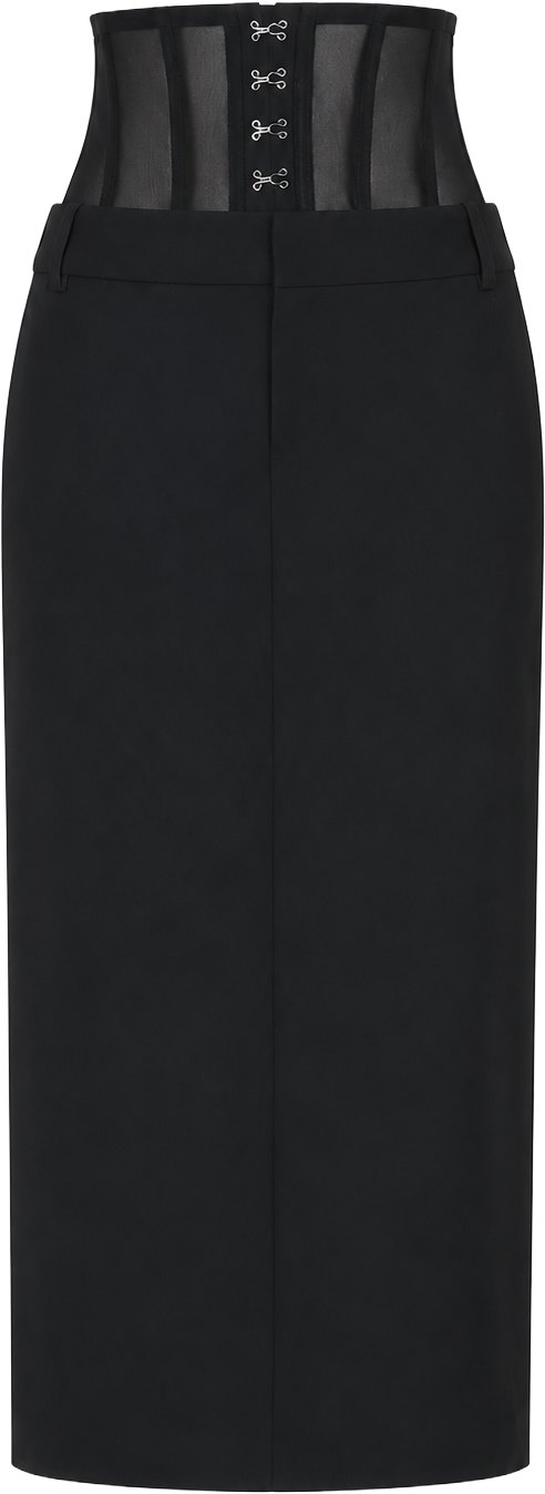 Monse Black Corset Skirt