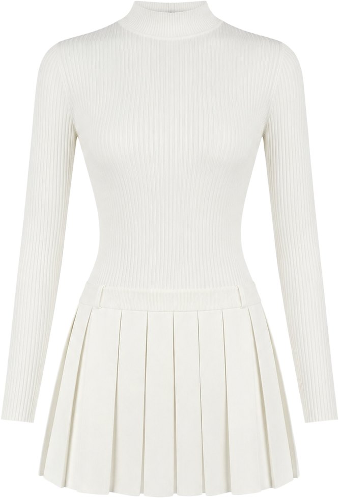 Retrofete Winter White Devika Dress