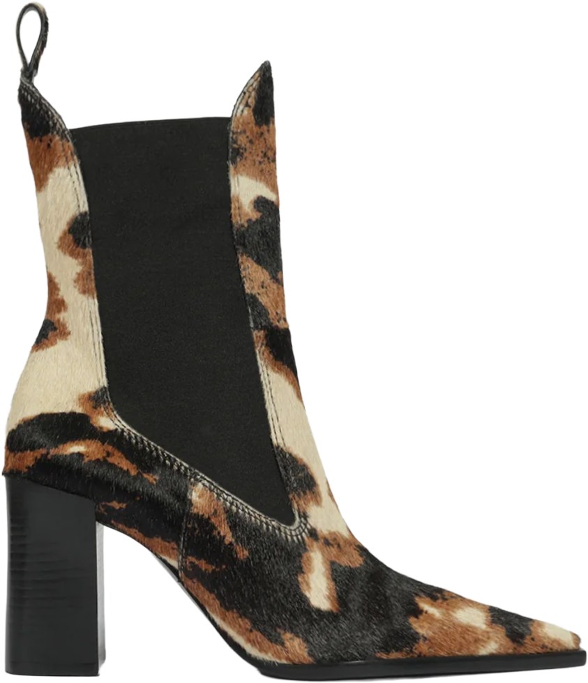 Schutz Brown Texture Raffaela Boots
