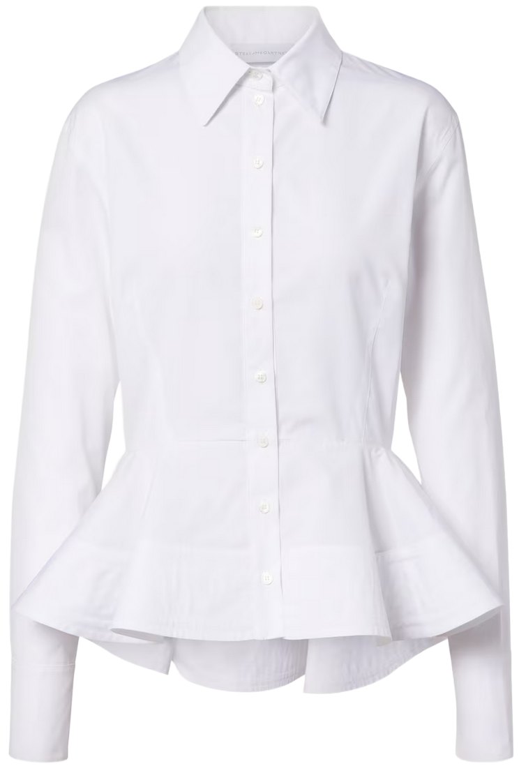 Stella McCartney White Pure Peplum Shirt