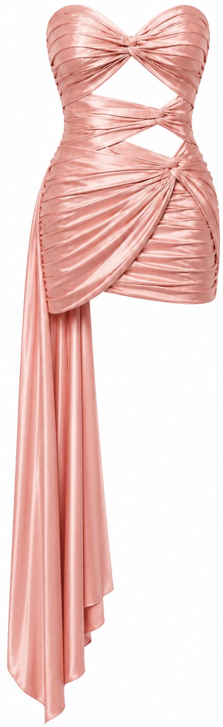 Stolen Stores Salmon Pink Draped Bustier