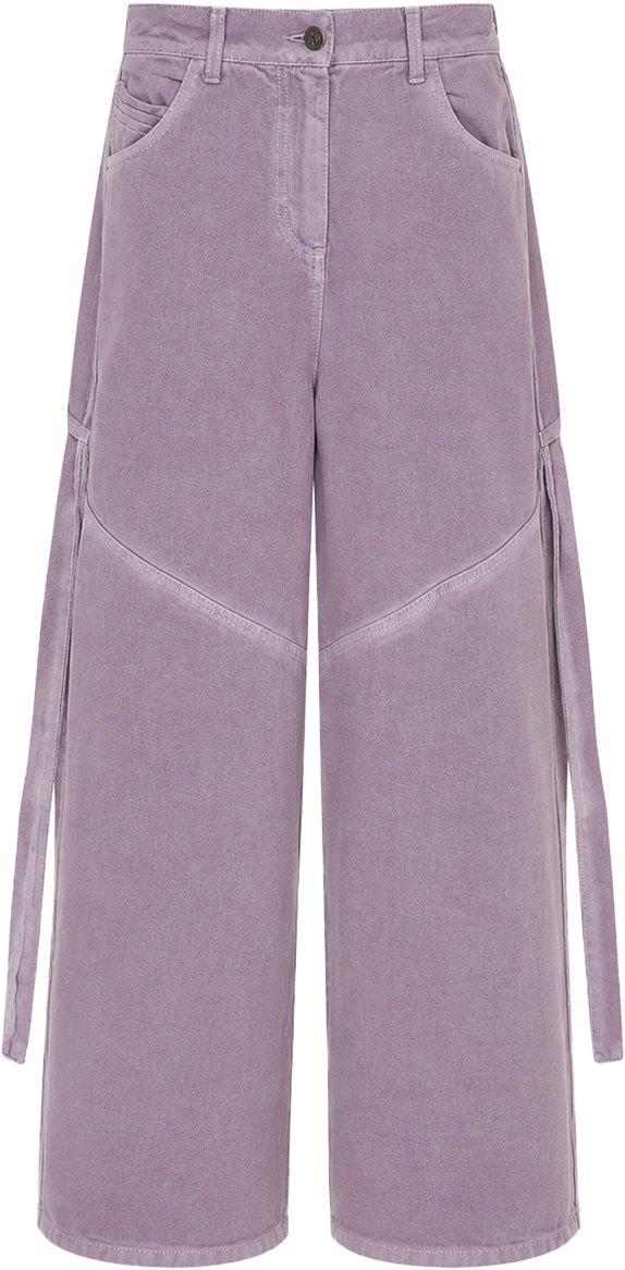 The Attico Mauve Fade Cargo Jeans