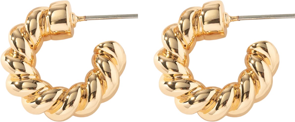 Uncommon James Gold Tide Twist Earrings