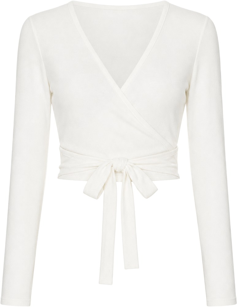 WellBeing + BeingWell Blanc White Reed Top