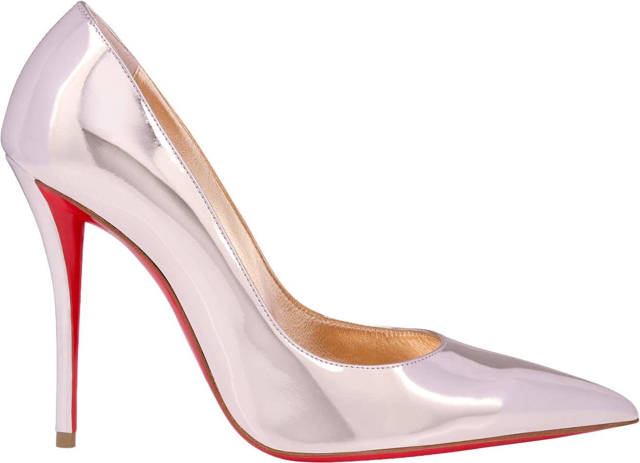 Christian Louboutin Vintage Rose Laminated Miss Z Pumps