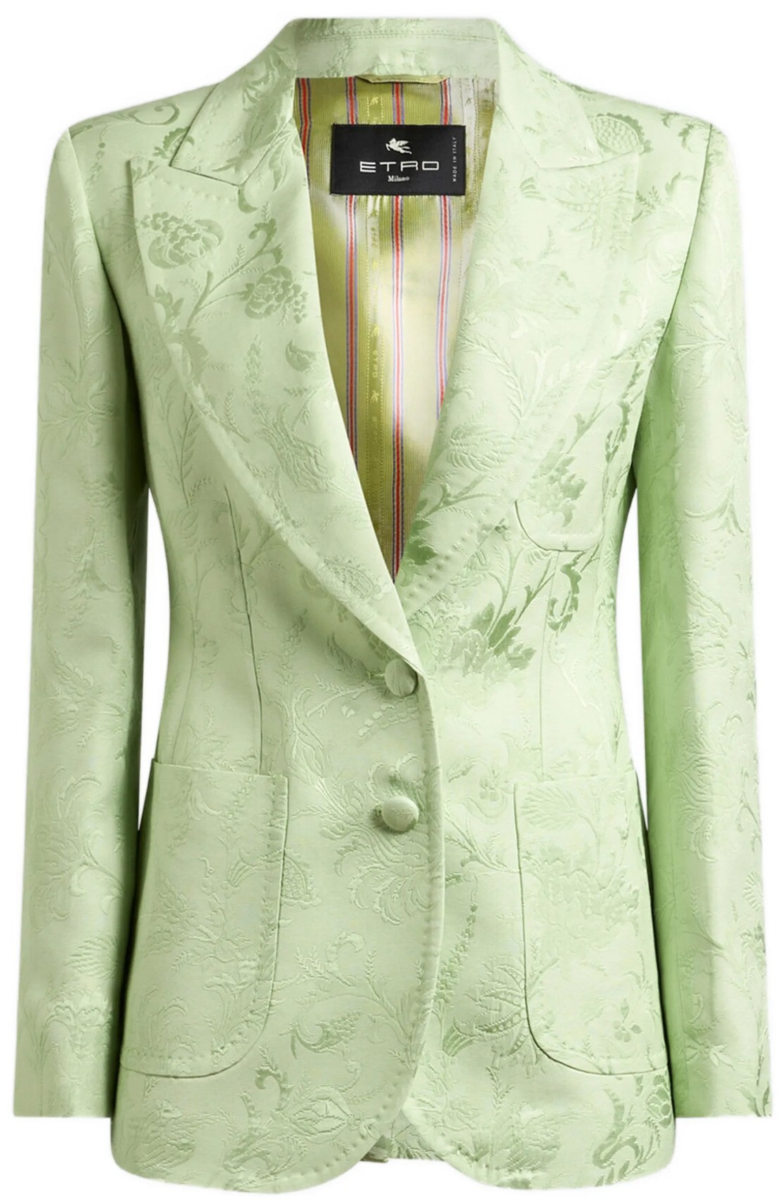 Etro Verde Mare Pastello Paisley Jacket