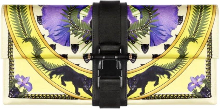 Givenchy x Riccardo Tisci Yellow Black Purple Clutch