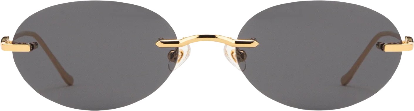 Karen Wazen Gold Jude Sunglasses