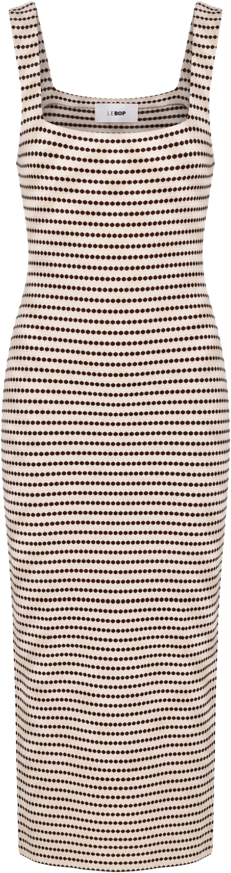 Le Bop Brown White Emilia Dress