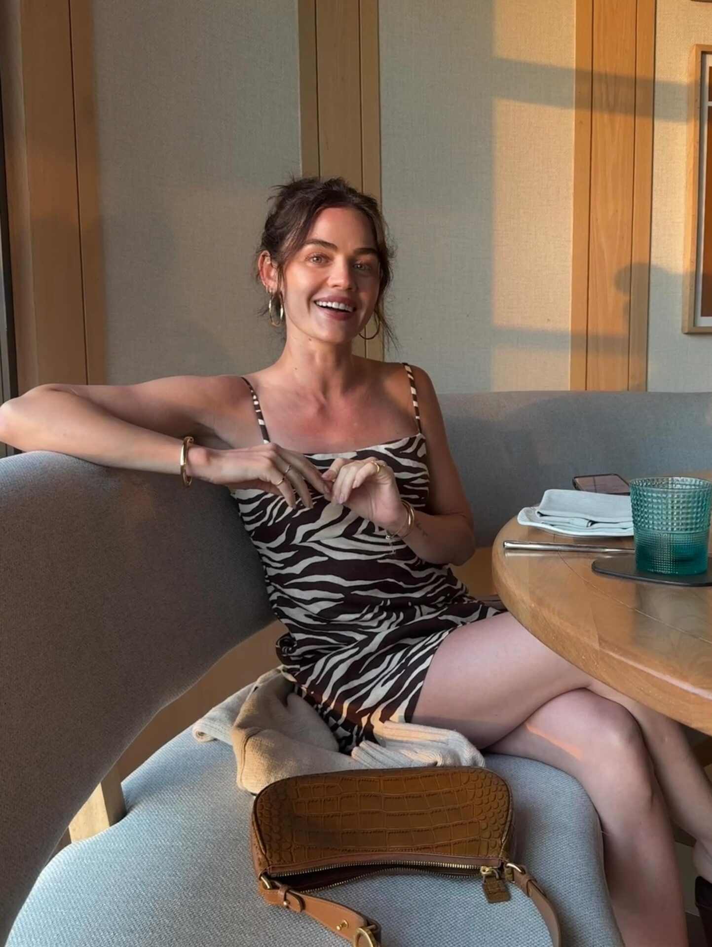 Lucy Hale Zebra Dress