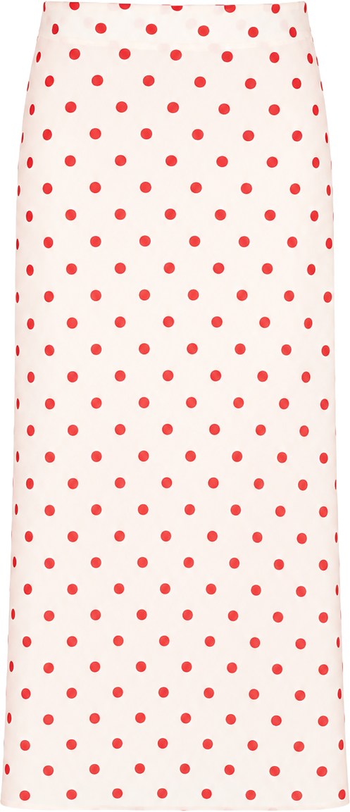 More To Come Cream Red Dot Annie Skirt