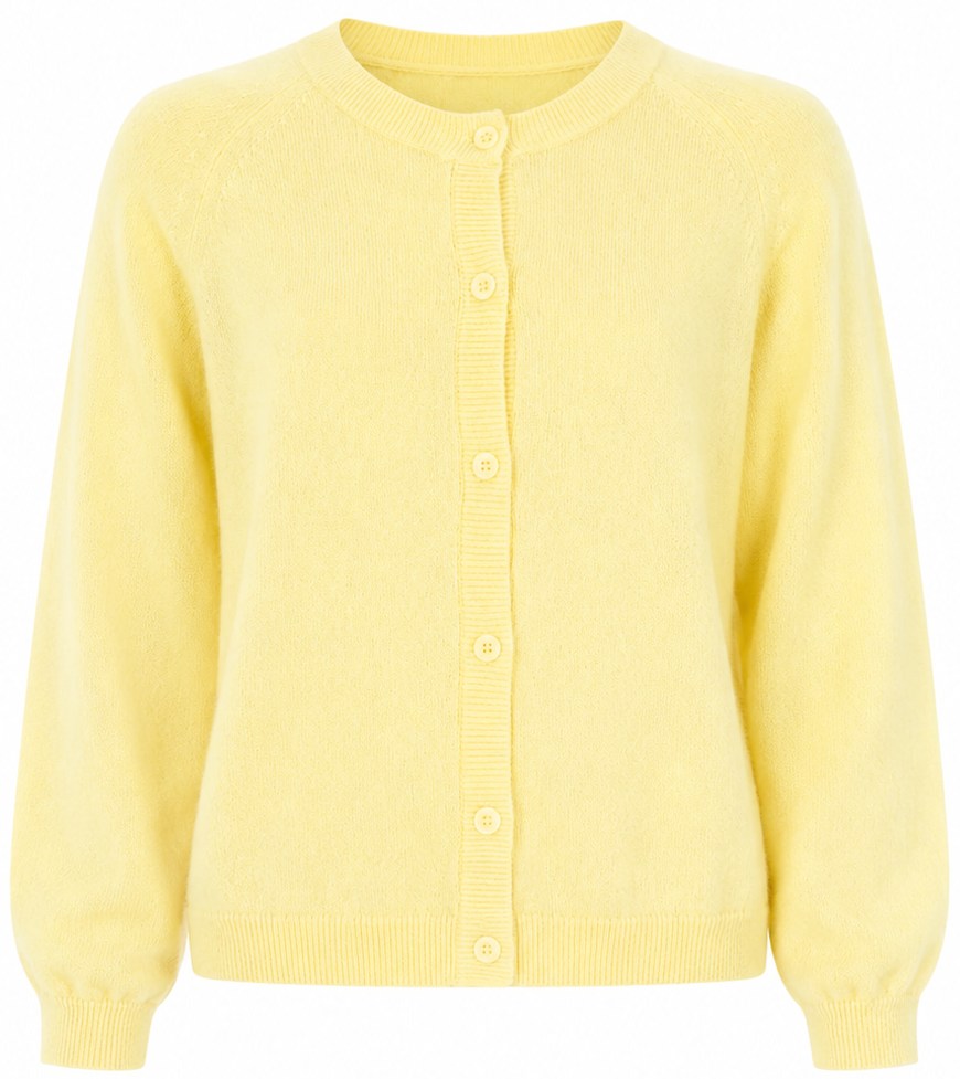 One Grey Day Lemon Cara Cardigan