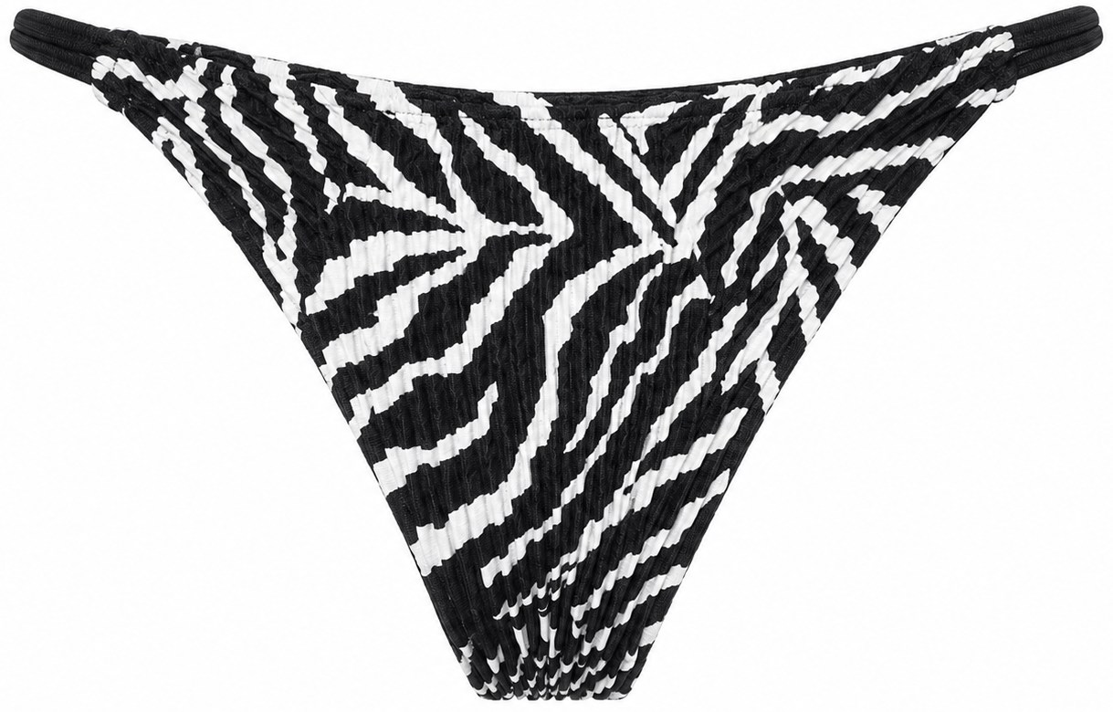 Selia Richwood Zebra Plisse Bikini Bottom