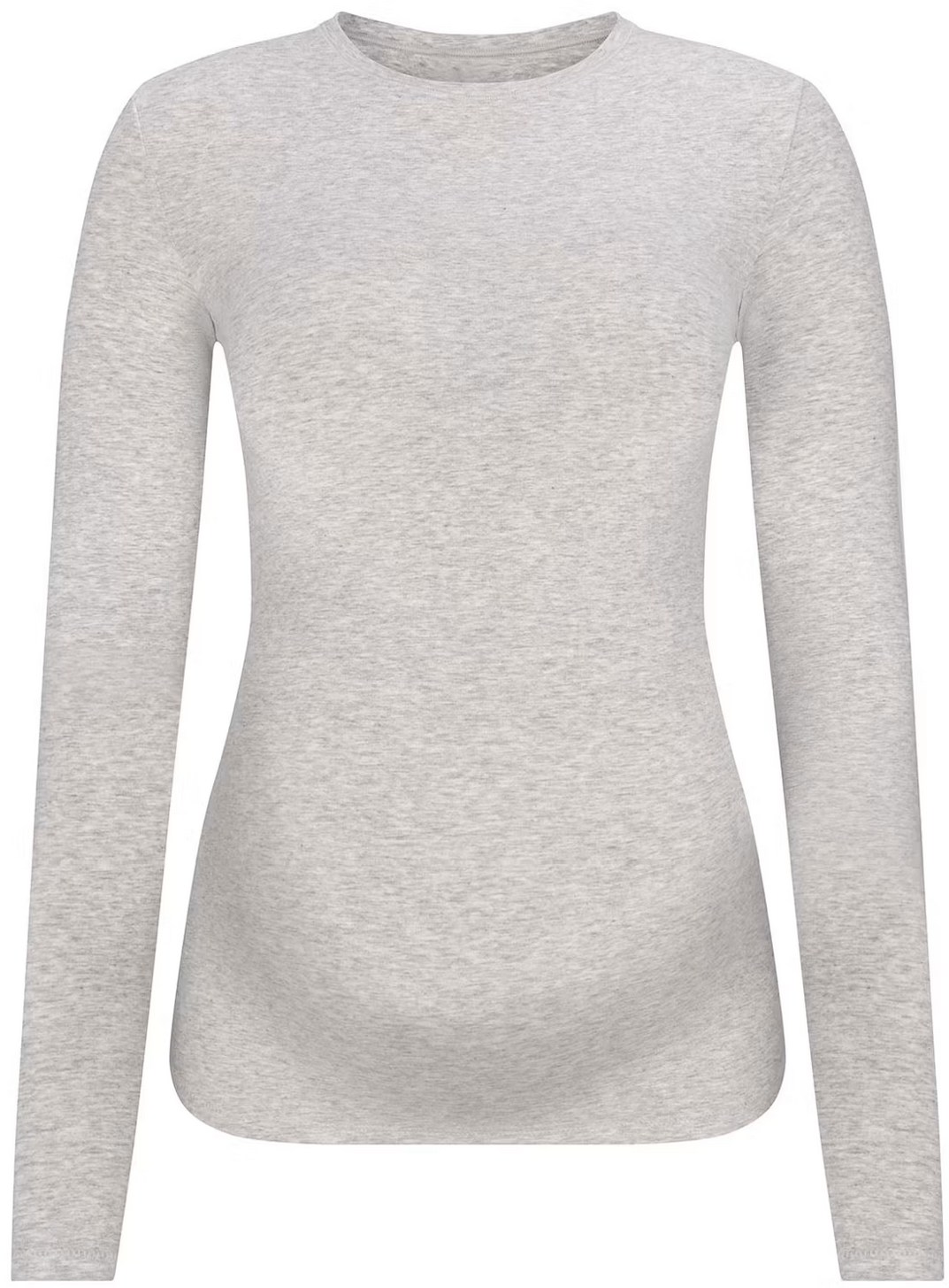 Skims Maternity Light Heather Grey Long Sleeve Top