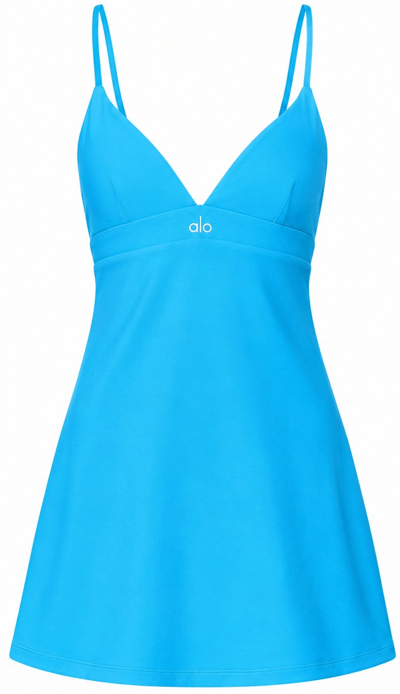 Alo Azure Blue Airbrush Splendor Dress