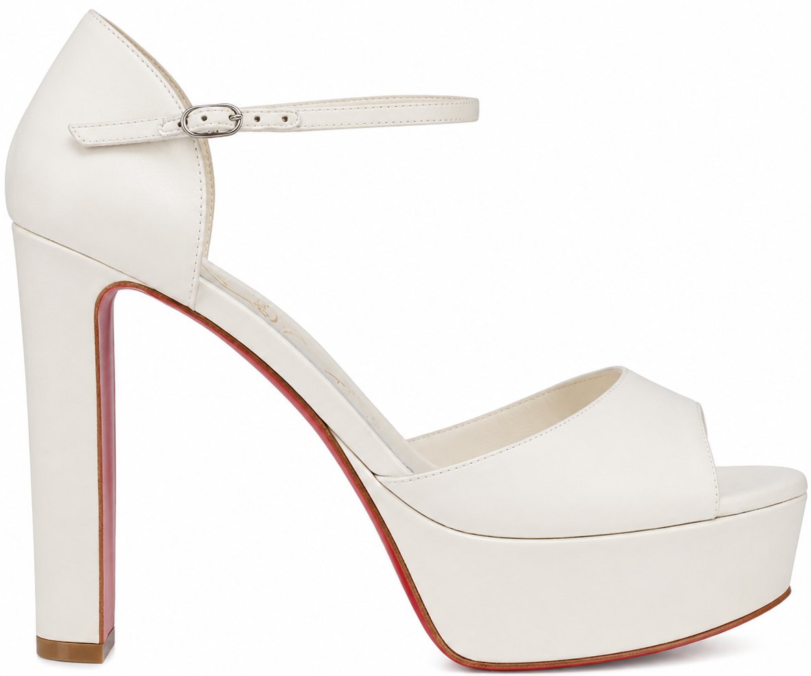 Christian Louboutin Bianco Sandaloo Sandals 130mm