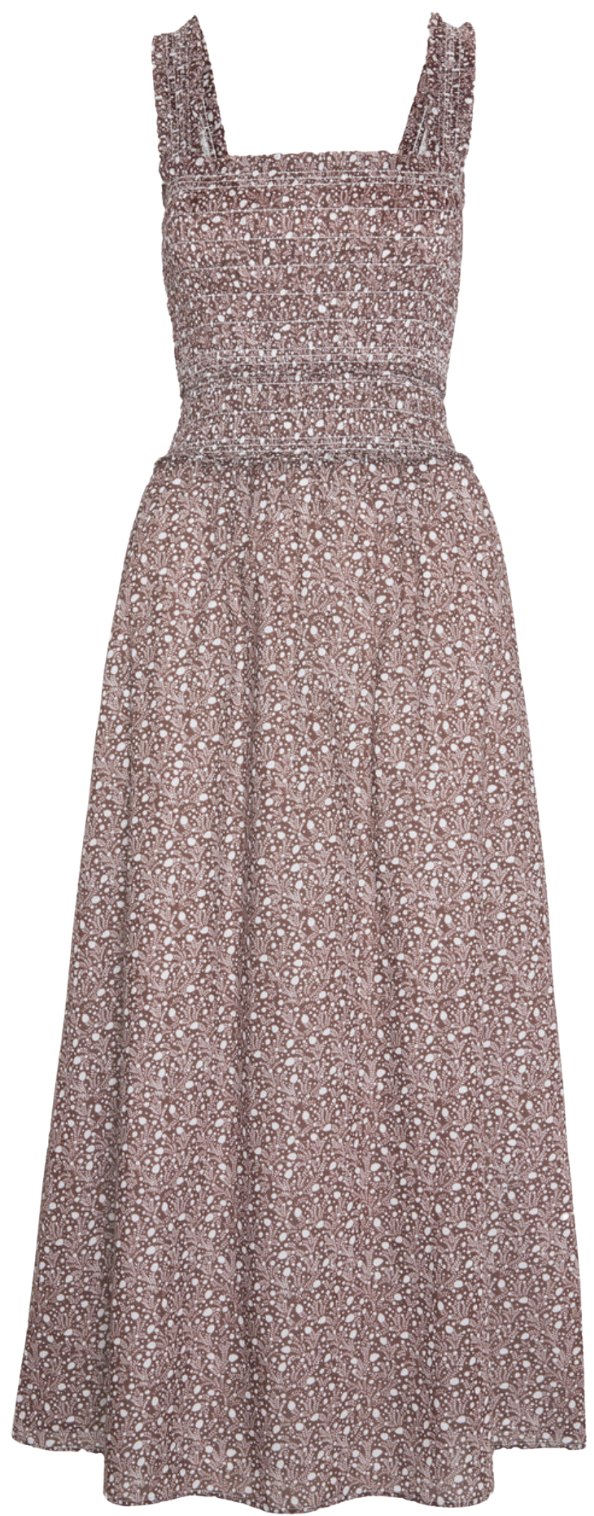 Hill House Chocolate Ditsy Thistle Azalea Dress