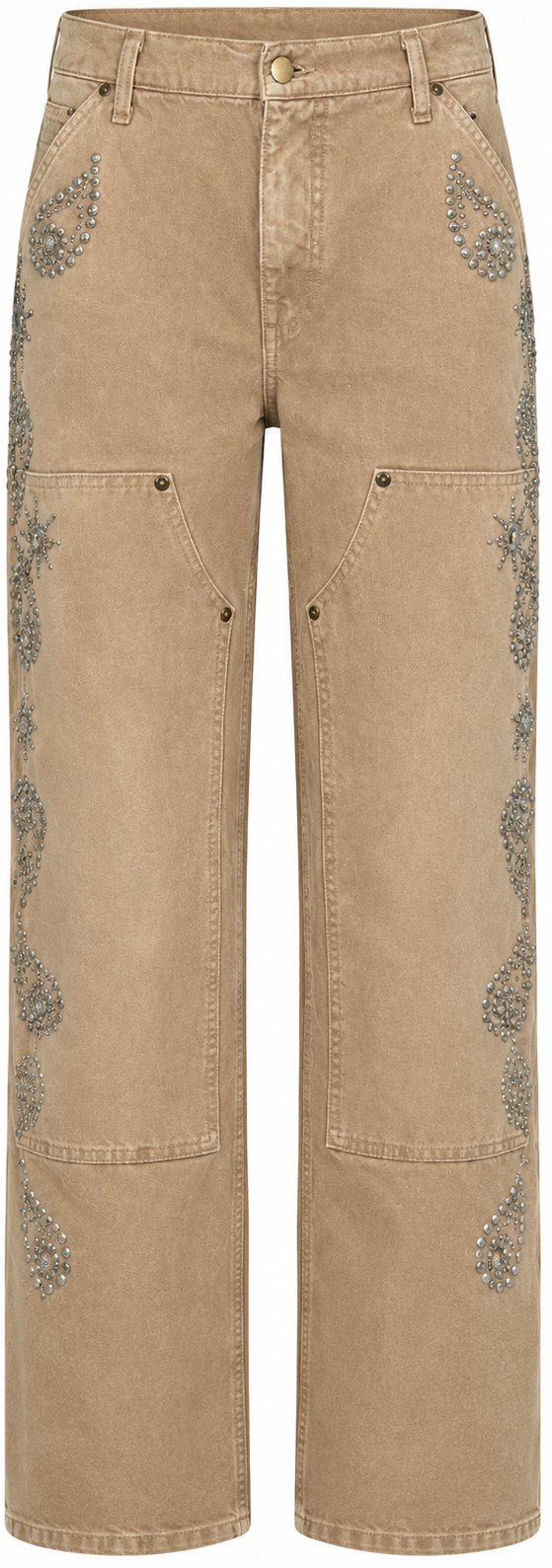 Khy Khaki Mulholland Studded Pants
