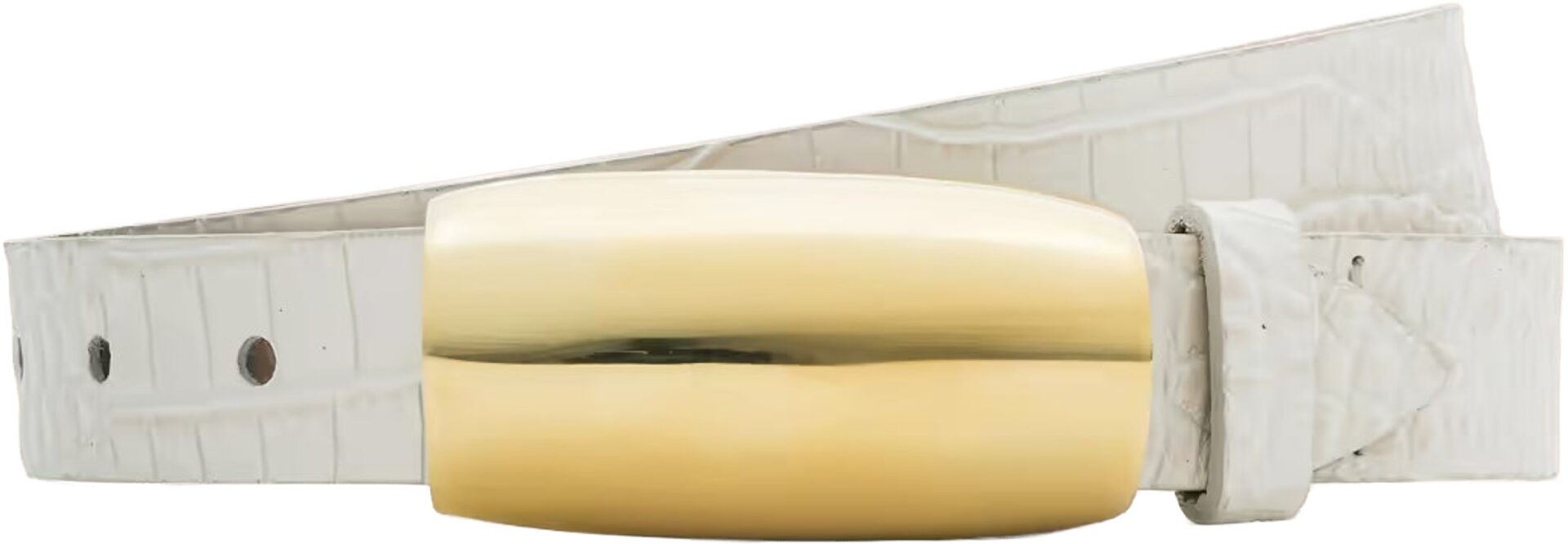 LAgence Vintage White Marlowe Belt