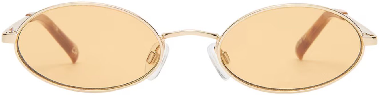 Le Specs Gold Lovetrain Sunglasses