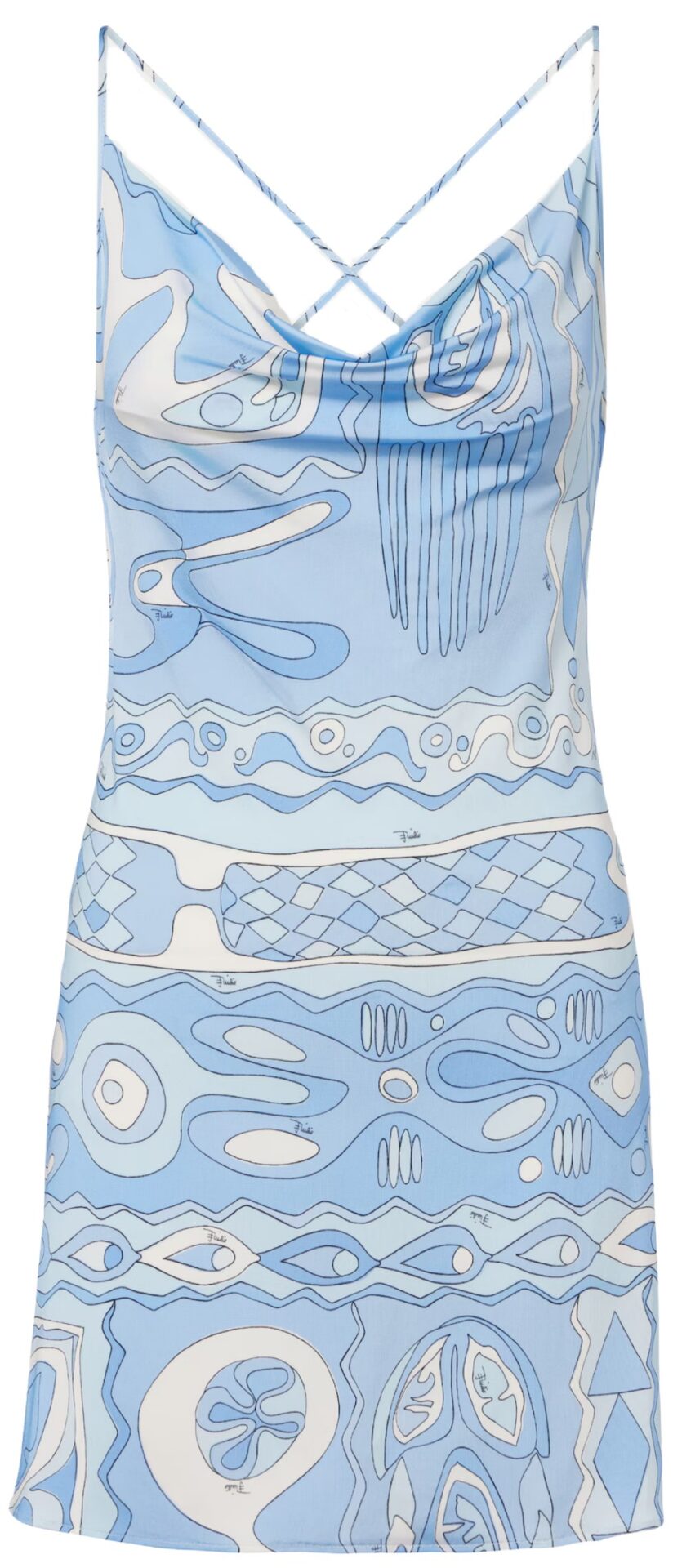 Pucci Blue Angoli Print Dress