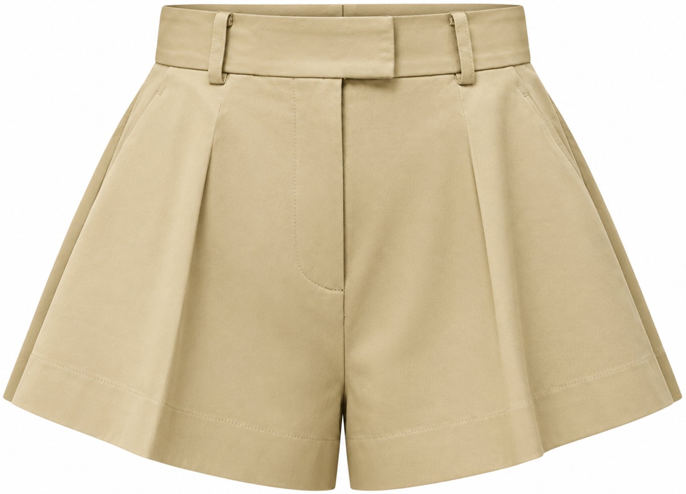 Renggli Khaki Flared Shorts