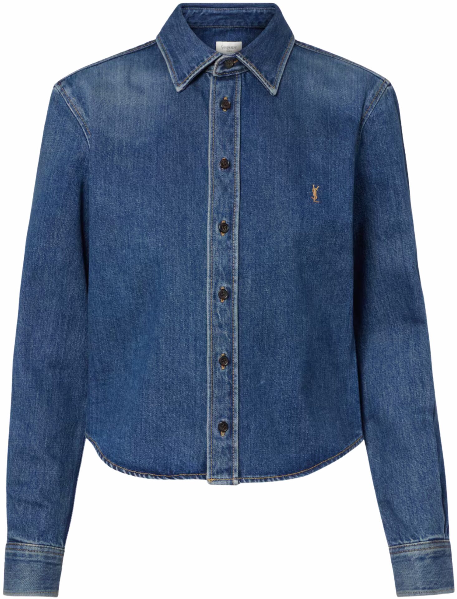 Saint Laurent Denim Cassandre Shirt