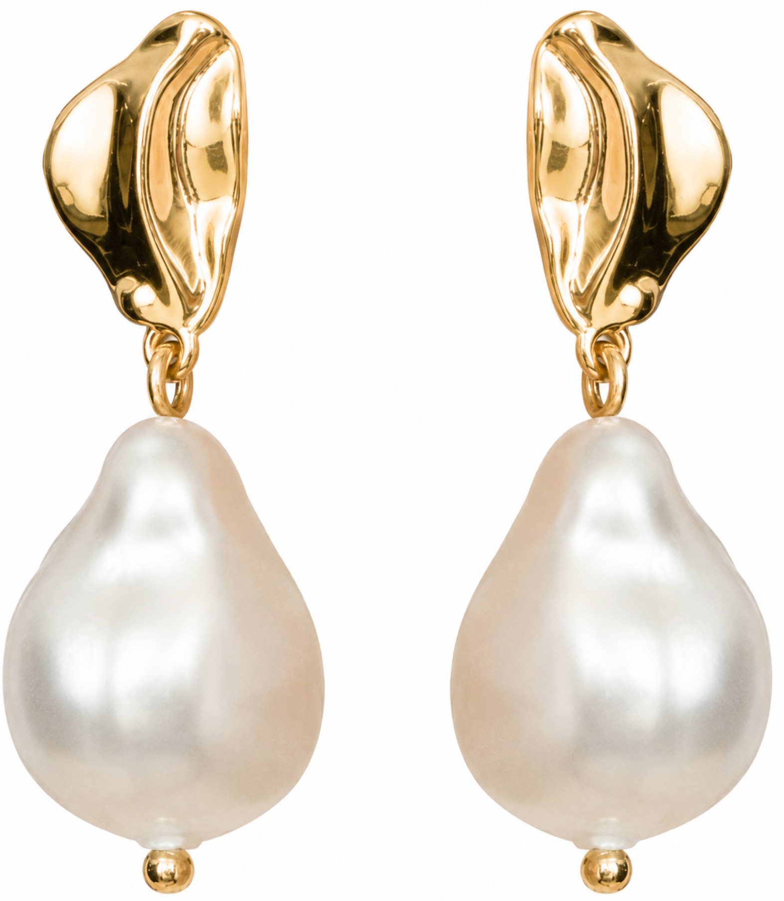 Uncommon James Gold Sole Pearl Drop Earrings