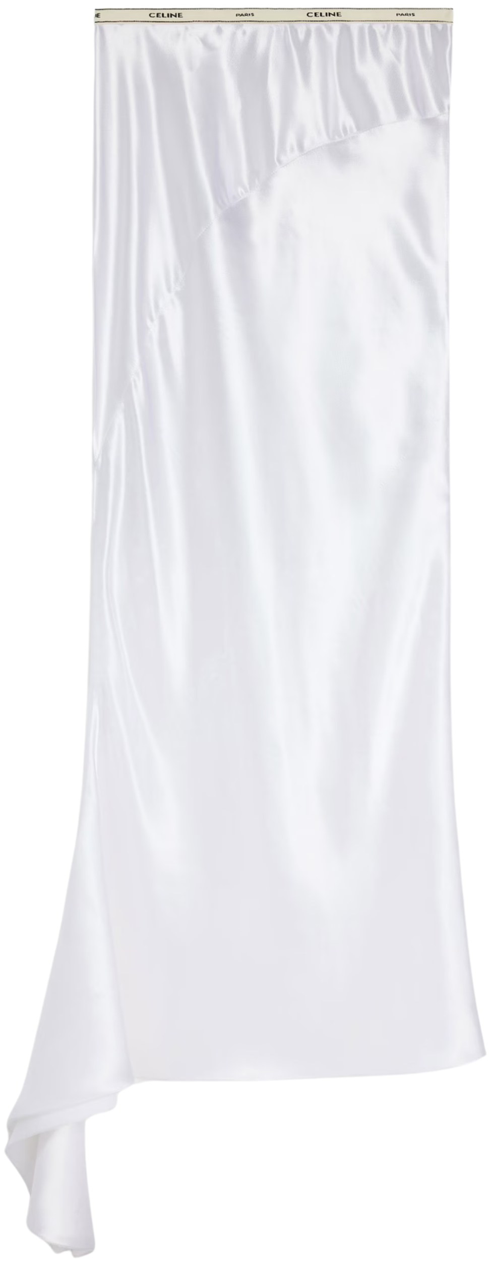 Celine Optic White Satin Skirt