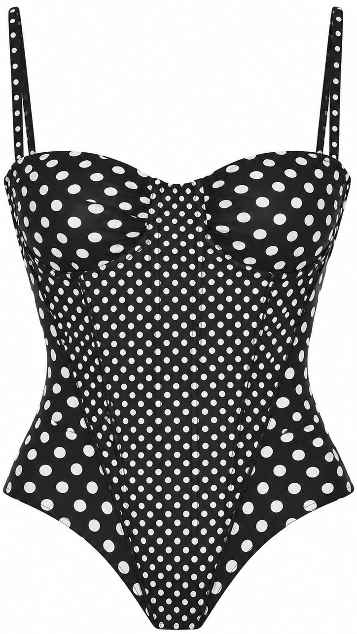 Miaou Black Small Large Dot Deville Corset