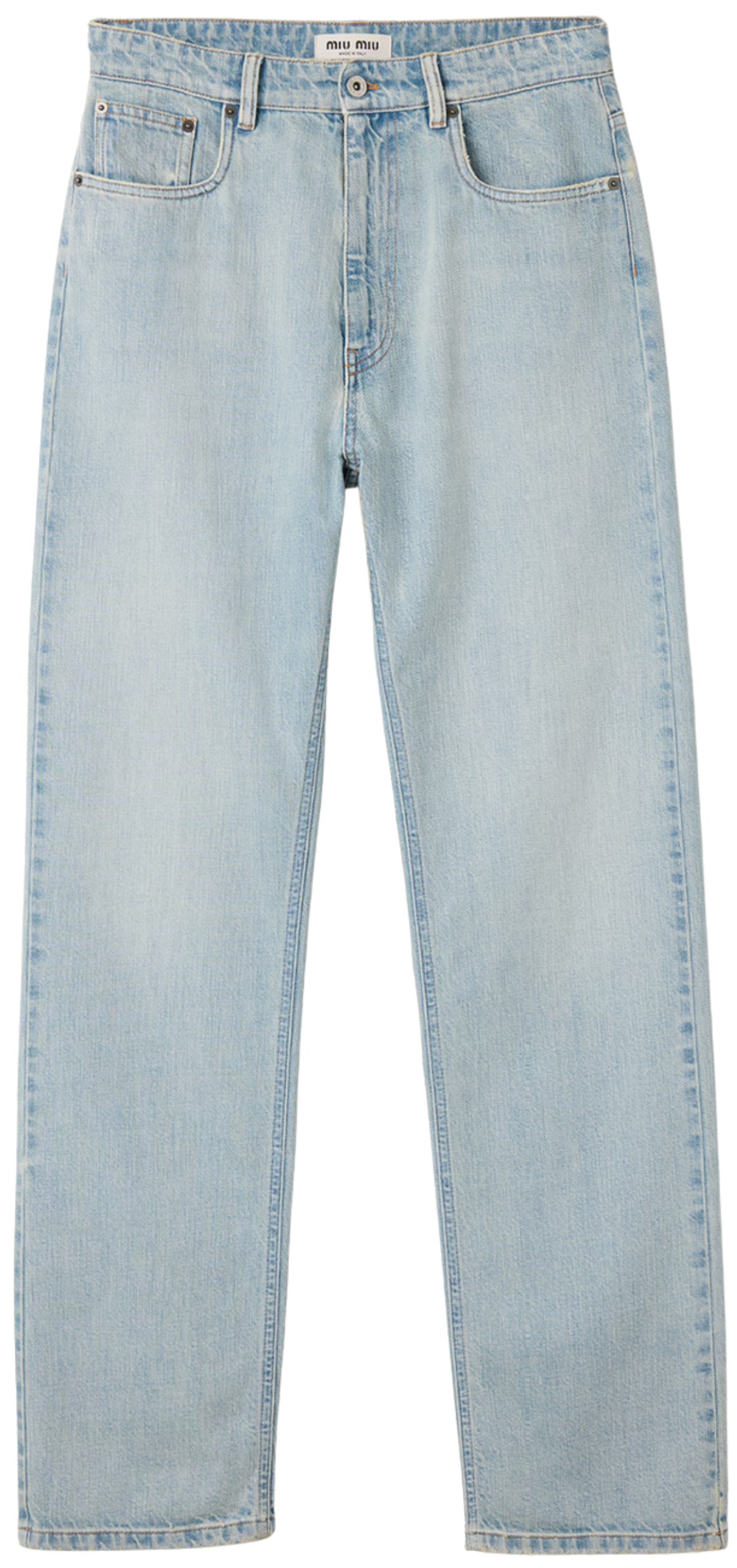 Miu Miu Sapphire Blue Washed Jeans