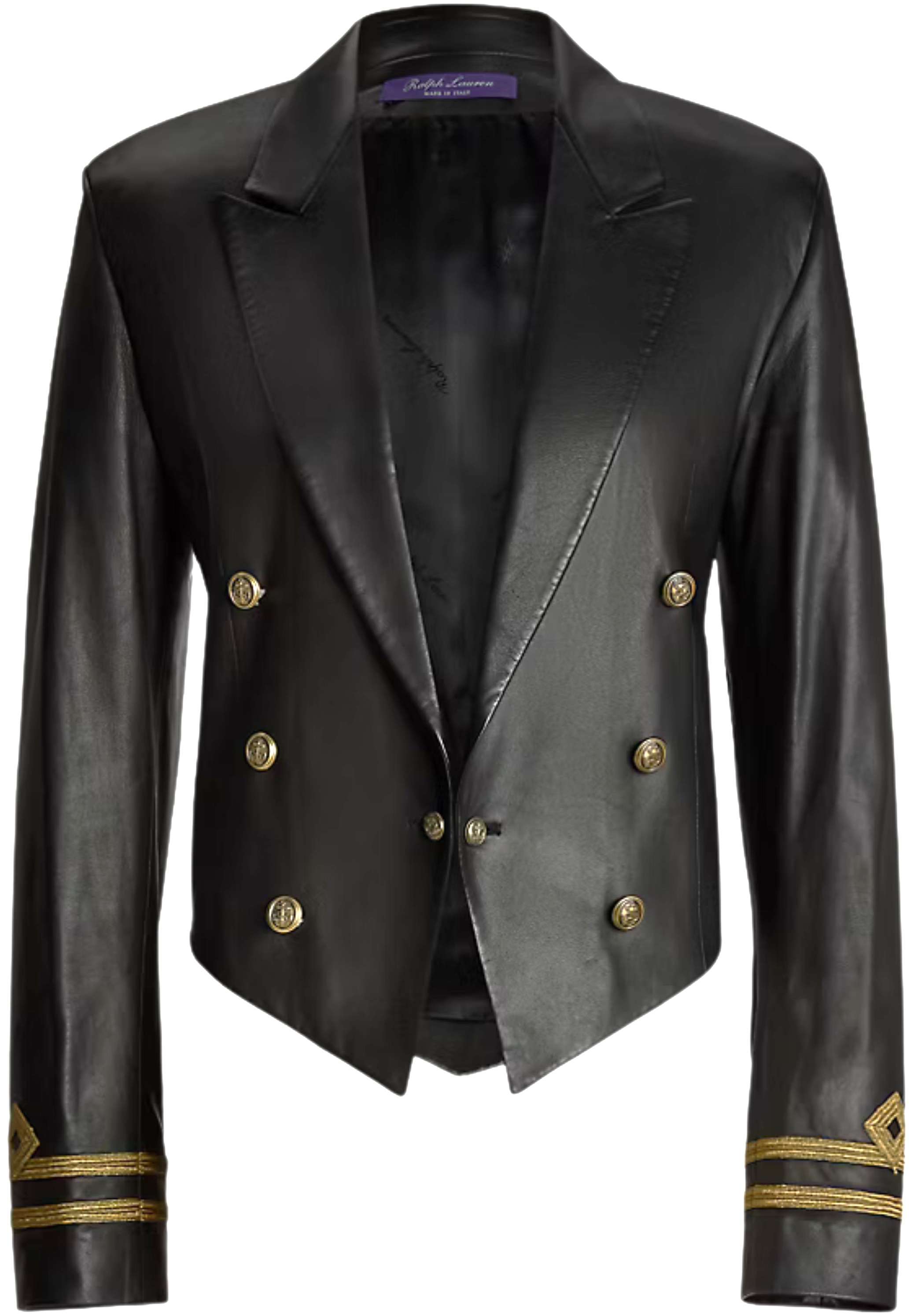 Ralph Lauren RRL Black Lambskin Helaine Jacket