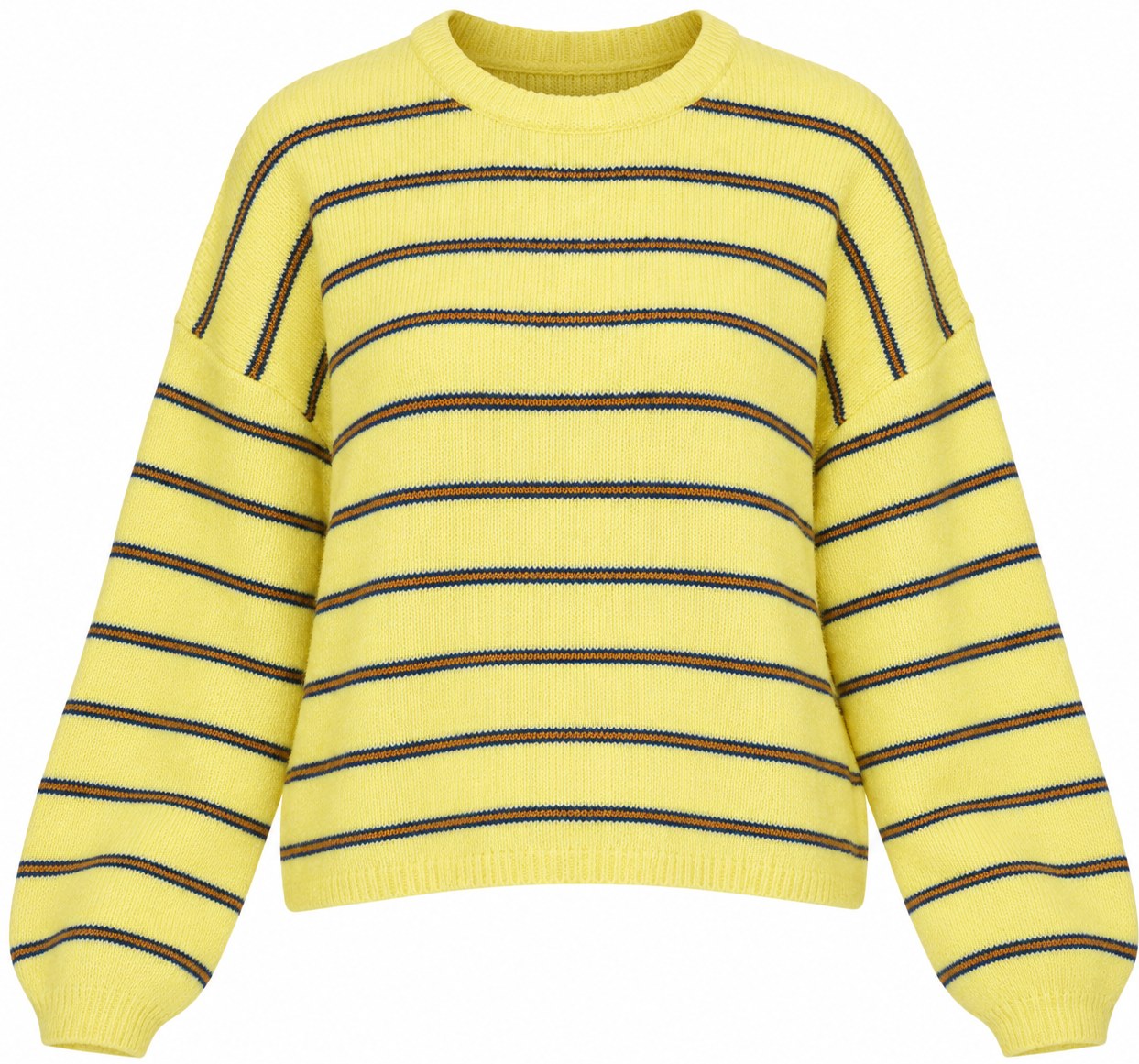 525 America Cream Gold Stripe Kensington Sweater