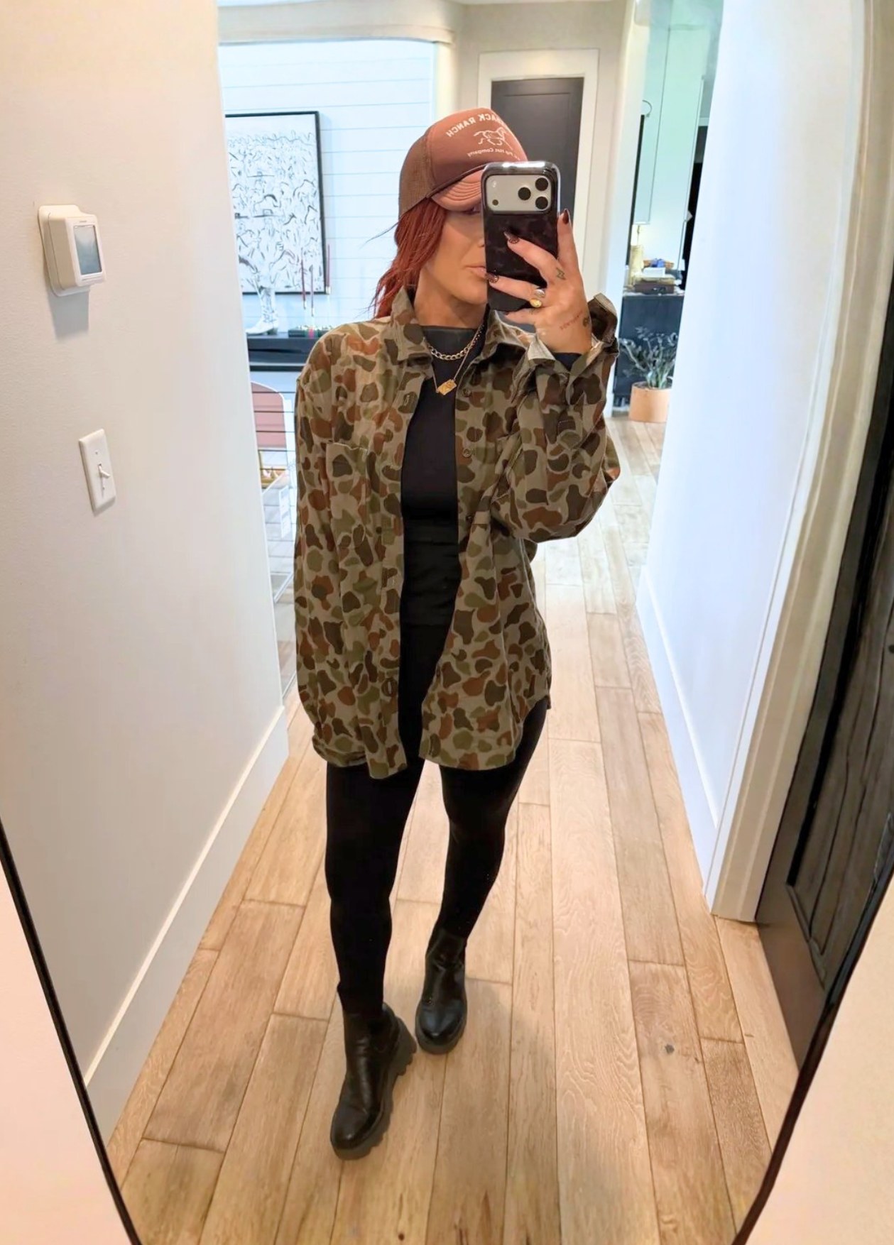 Chelsea DeBoer Green Camo Shirt