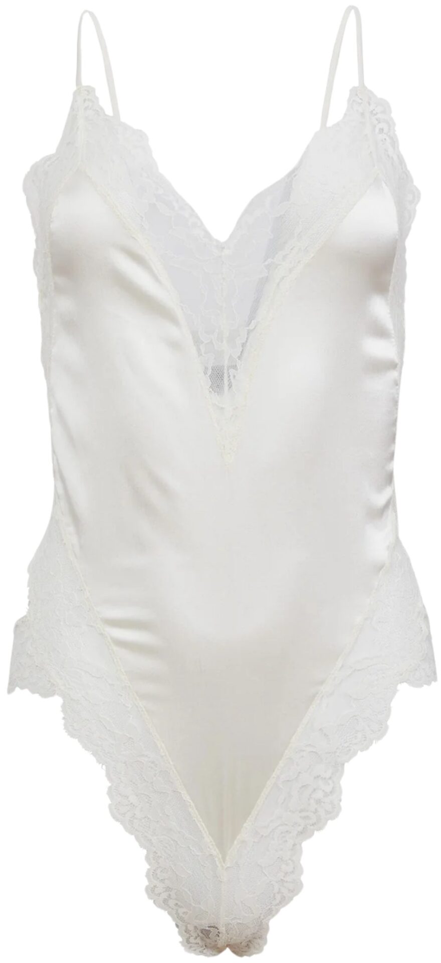 Fleur Du Mal Signature Shade Ivory Lace Bodysuit