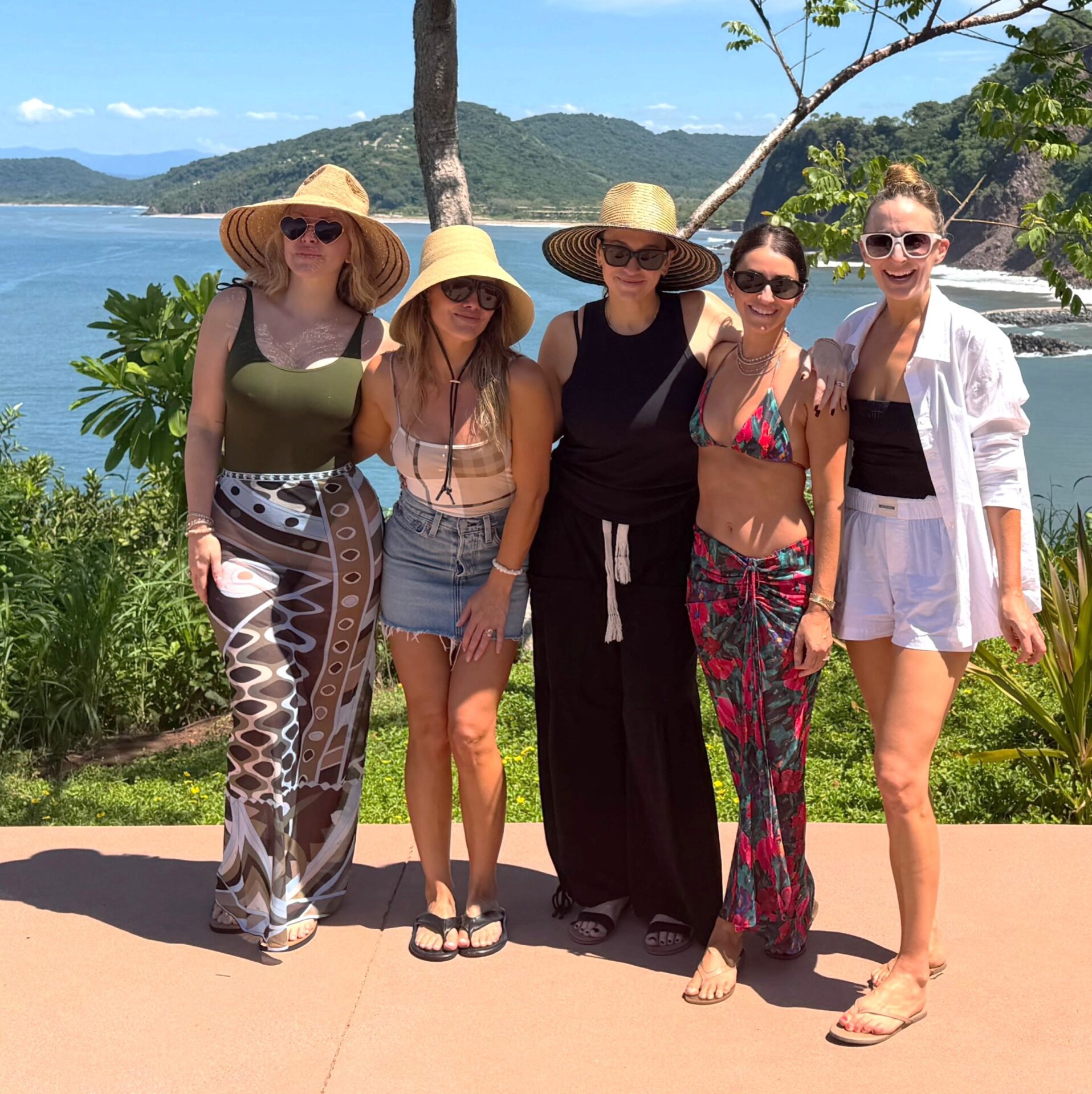 Hilary Duff Brown Beige Checked Burberry Swimsuit